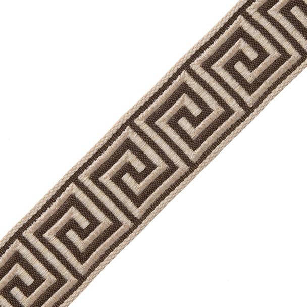1 3/8" ARISTOTLE GREEK KEY / 15 CHOCOLATE